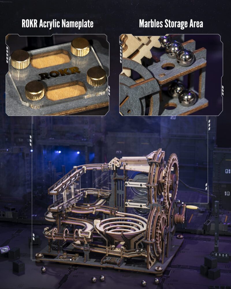 Rokr Marble Night City 3D Wooden Marble Run
