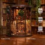 Soothee Wisdom Library DIY Book Nook Kit with LED