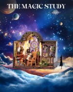 Robotime Magic Study DIY Miniature House Kit with LED