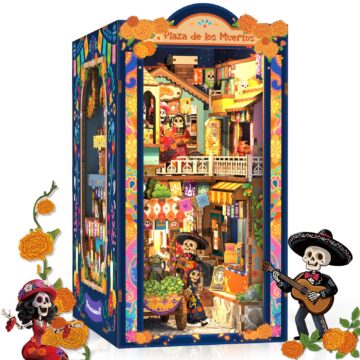 Cutebee Plaza de los Muertos DIY Book Nook Kit with LED