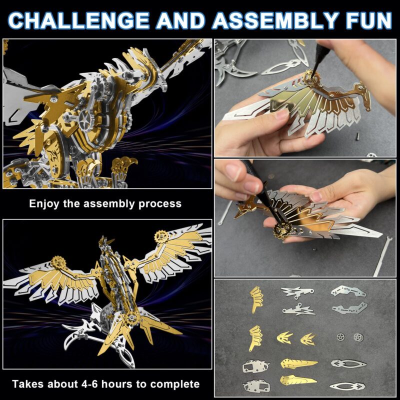 Hplmkj Mechanical Eagle 3D Metal Model Kit