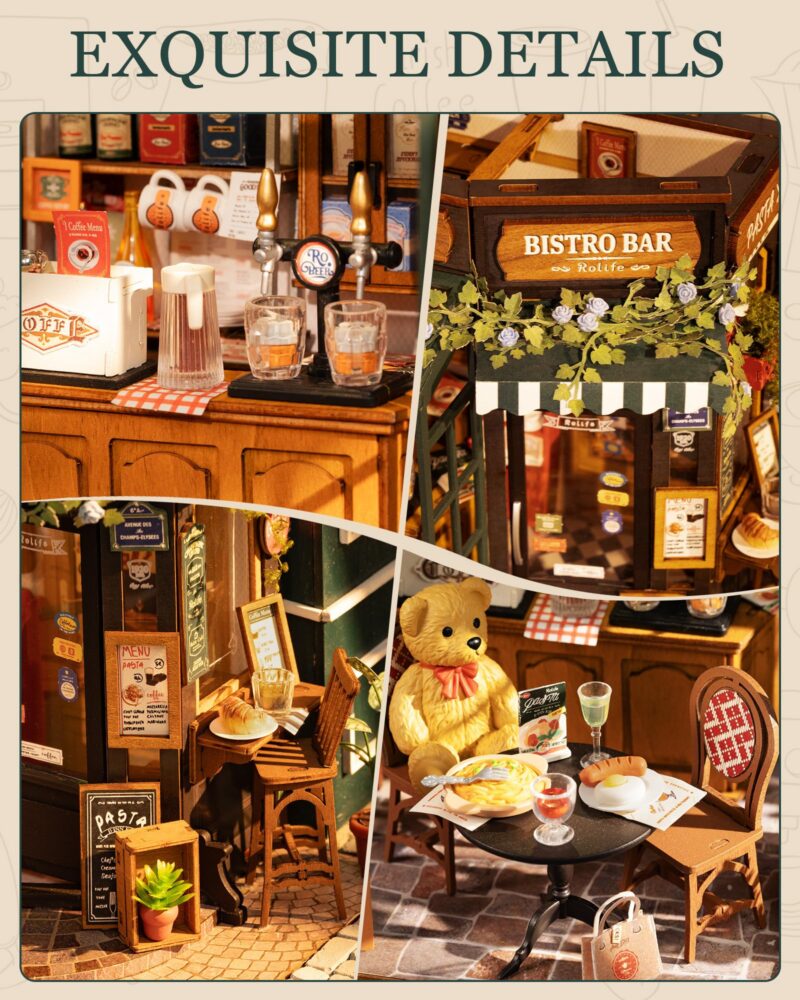 Rolife Tipsy Restaurant DIY Miniature House Kit