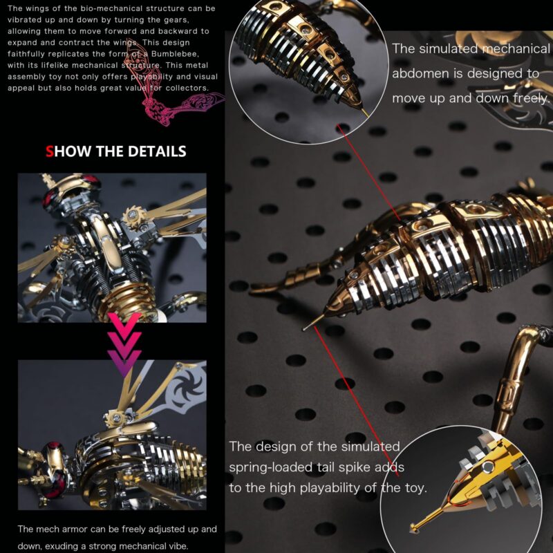 OreilleStar Giant Hornet 3D Metal Model Kit