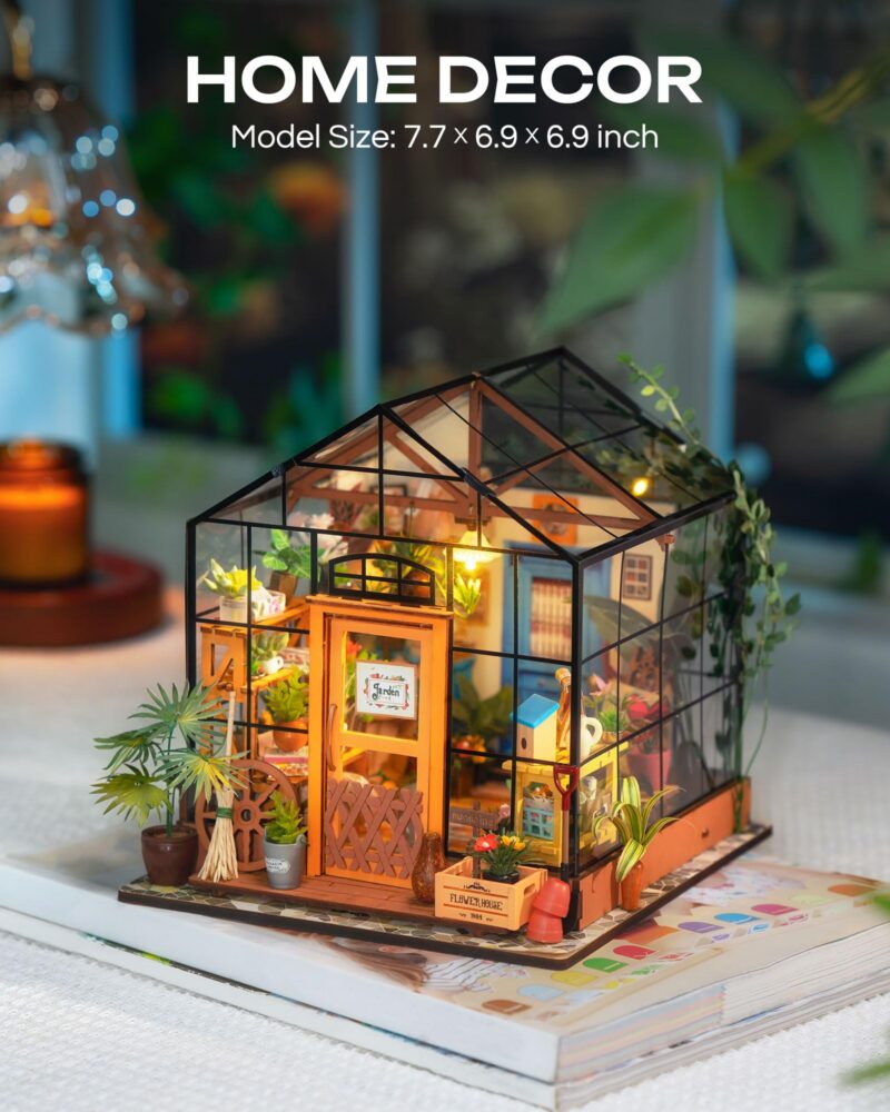 Rolife Cathy's Flower House DIY Miniature House Kit with LED