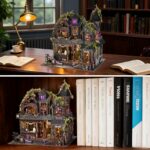 Toyqi Magic Castle DIY Dollhouse Kit with Music Box