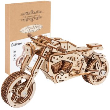 Buildixel Motorcycle 3D Wooden Puzzle