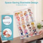 Stackable Acrylic Display Case with Magnetic Door (2-Pack)