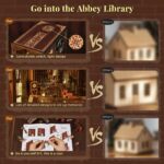 MiniCity Abbey Library DIY Book Nook Kit with LED
