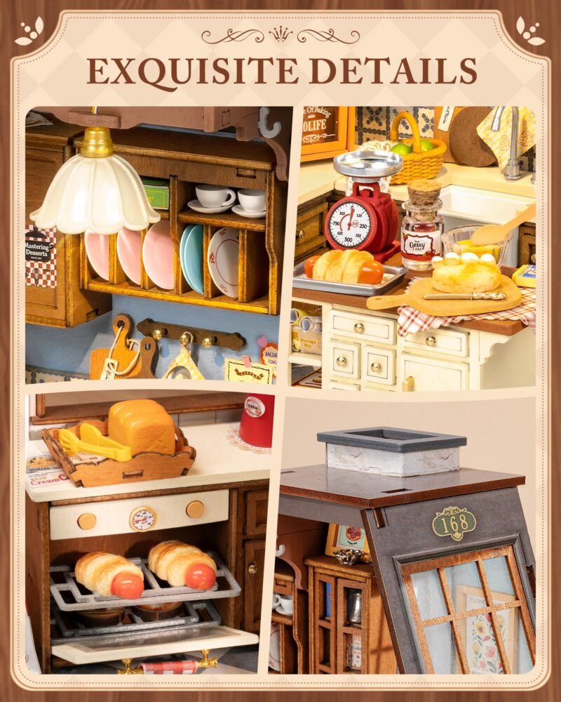 Rolife Baking Kitchen DIY Miniature House Kit (1:18)