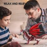 Piececool Black Dragon King 3D Metal Model Kit (107 Pcs)