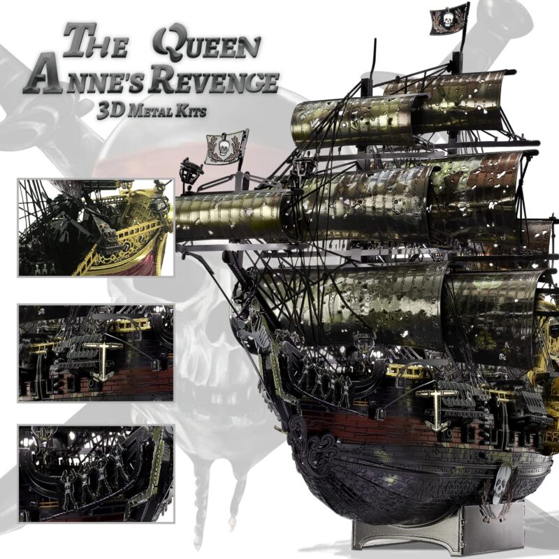 Piececool Queen Anne's Revenge 3D Metal Model Kit