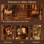 MiniCity Abbey Library DIY Book Nook Kit with LED