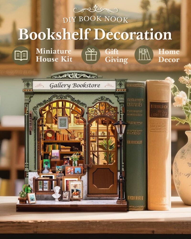 Cutebee Gallery Bookstore DIY Book Nook Kit
