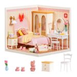 Robotime Tasty Cake Shop DIY Miniature House Kit with LED