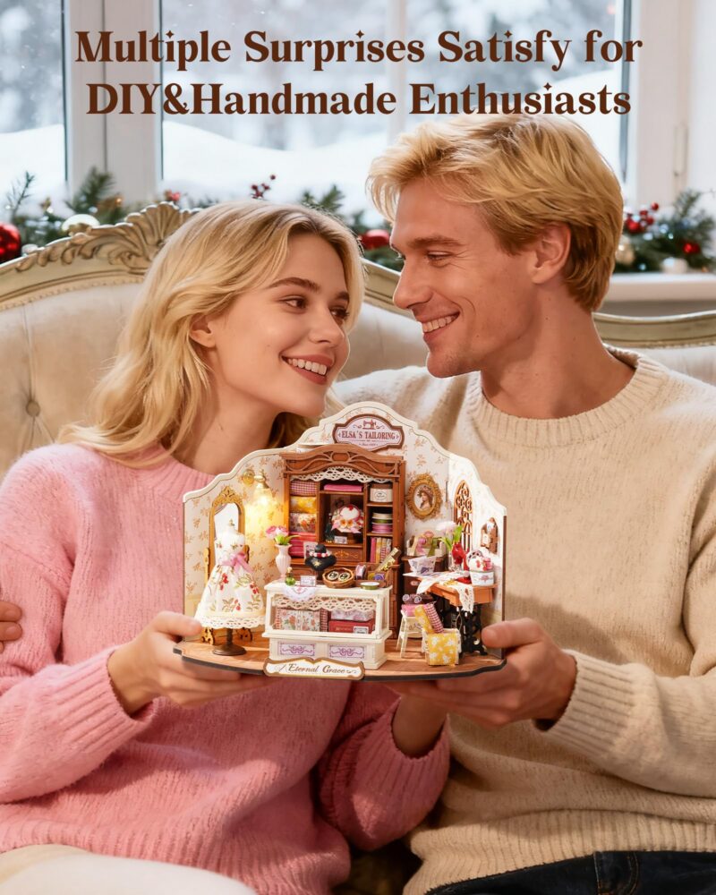 Rolife Elsa's Tailor Shop DIY Miniature House Kit