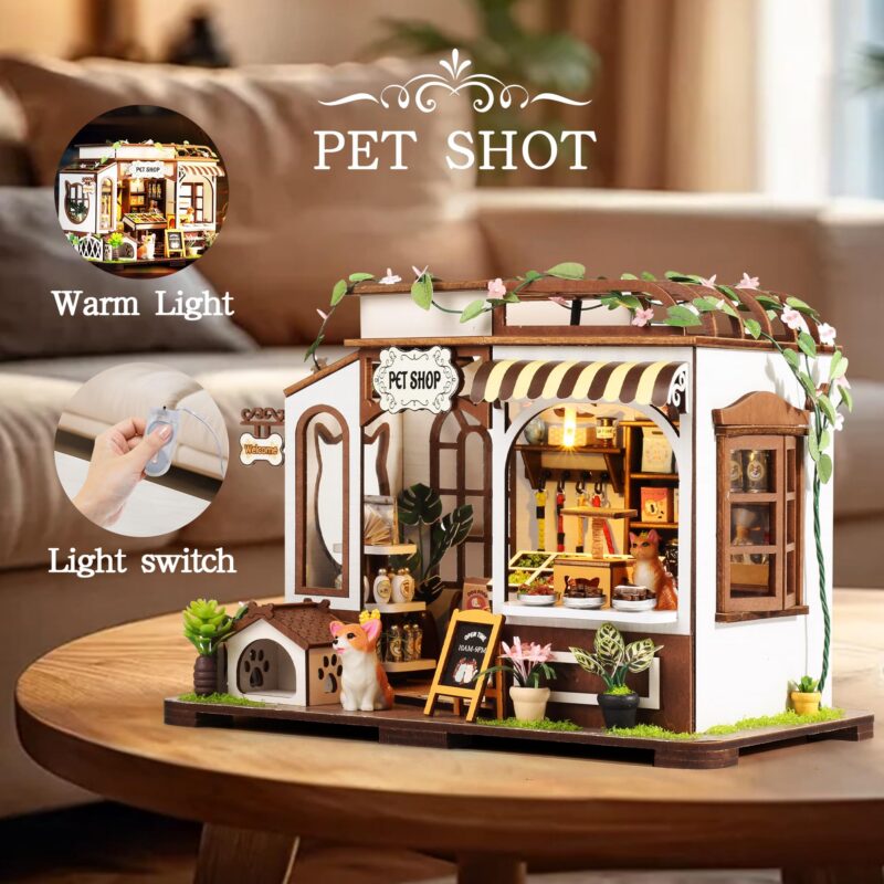 Casrra Pet Shop DIY Miniature House Kit