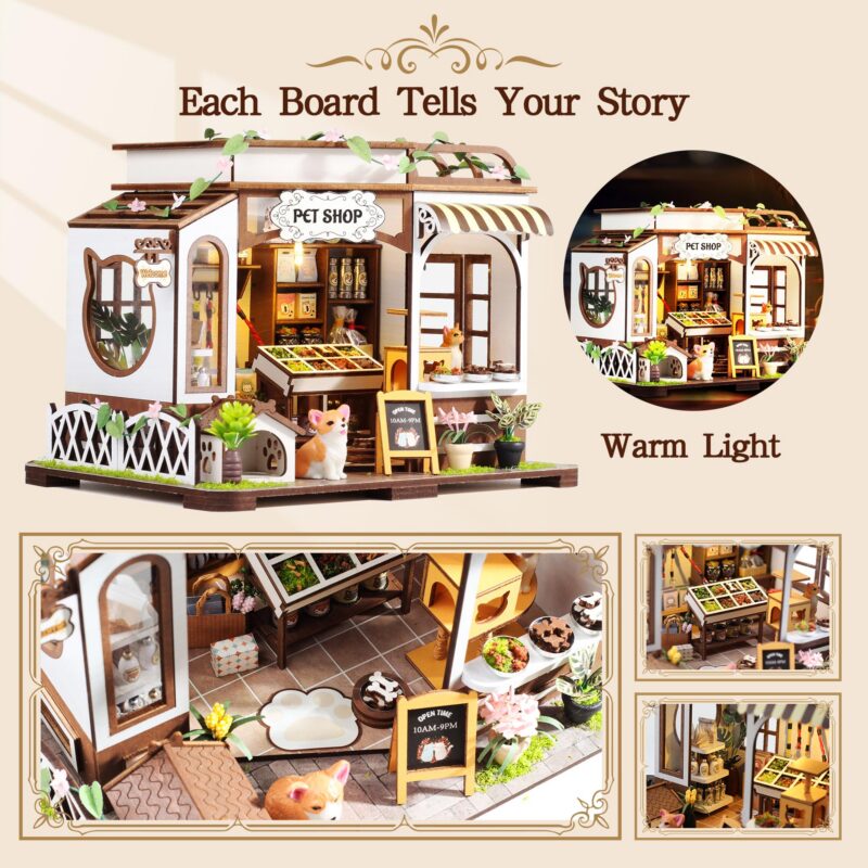 Casrra Pet Shop DIY Miniature House Kit