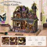 Droicc Gothic Witch House Dollhouse Kit with LED