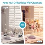 Stackable Acrylic Display Case with Magnetic Door (2-Pack)