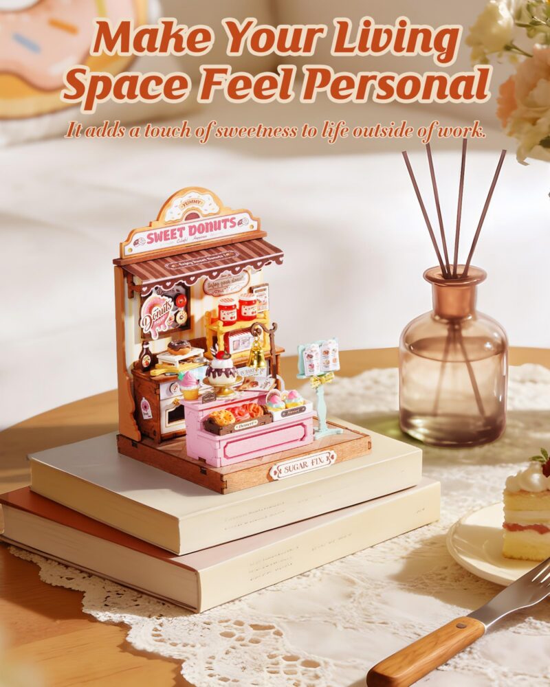 Rolife Sweetie's Donut Shop DIY Miniature Dollhouse Kit