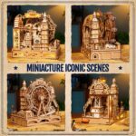Rokr Marble Travel London 3D Wooden Puzzle (431 Pcs)