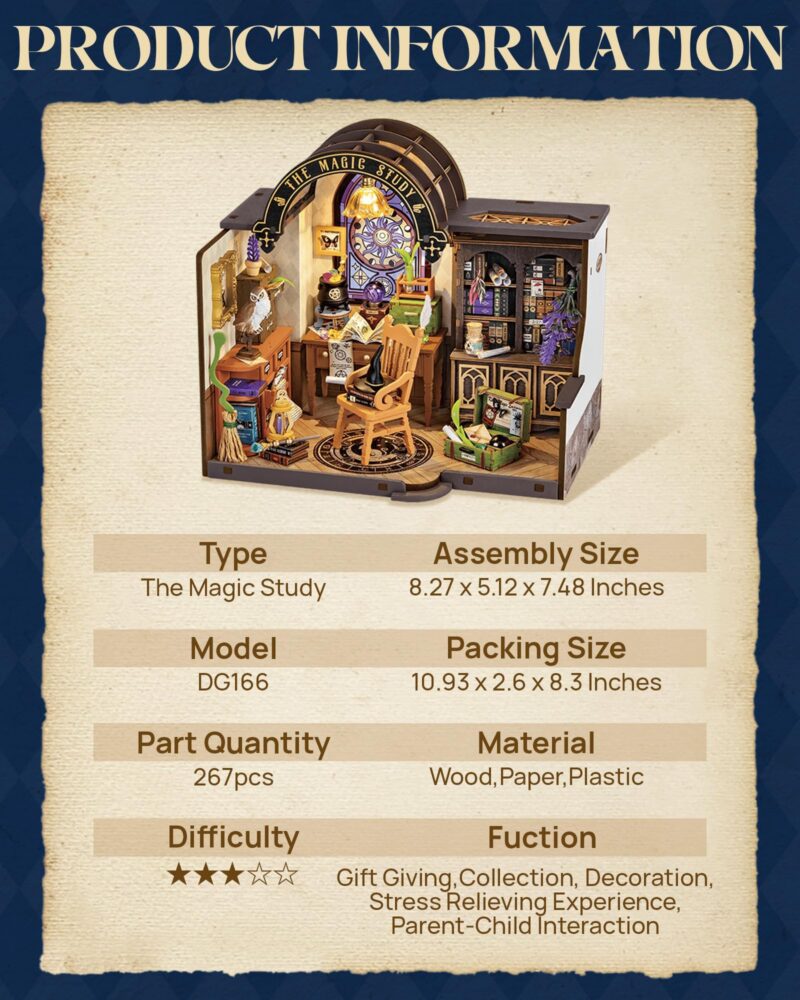 Cutebee The Magic Study DIY Dollhouse Kit
