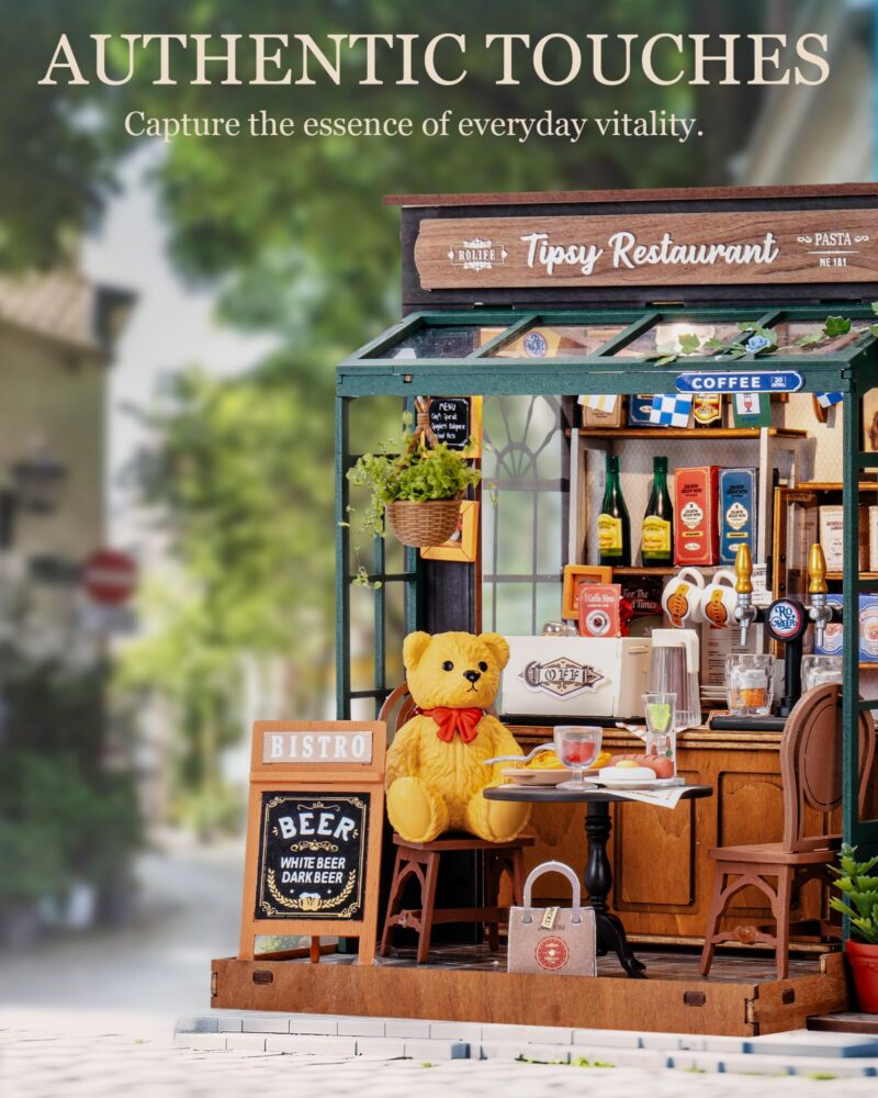 Rolife Tipsy Restaurant DIY Miniature House Kit