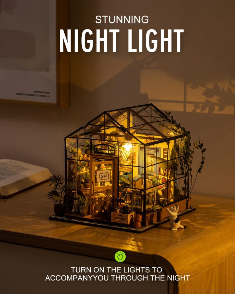 Rolife Cathy's Greenhouse DIY Miniature House Kit