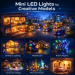 10-Pack Mini LED Spot Lights with Batteries (Warm White)