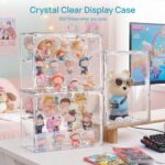 Stackable Acrylic Display Case with Magnetic Door (2-Pack)