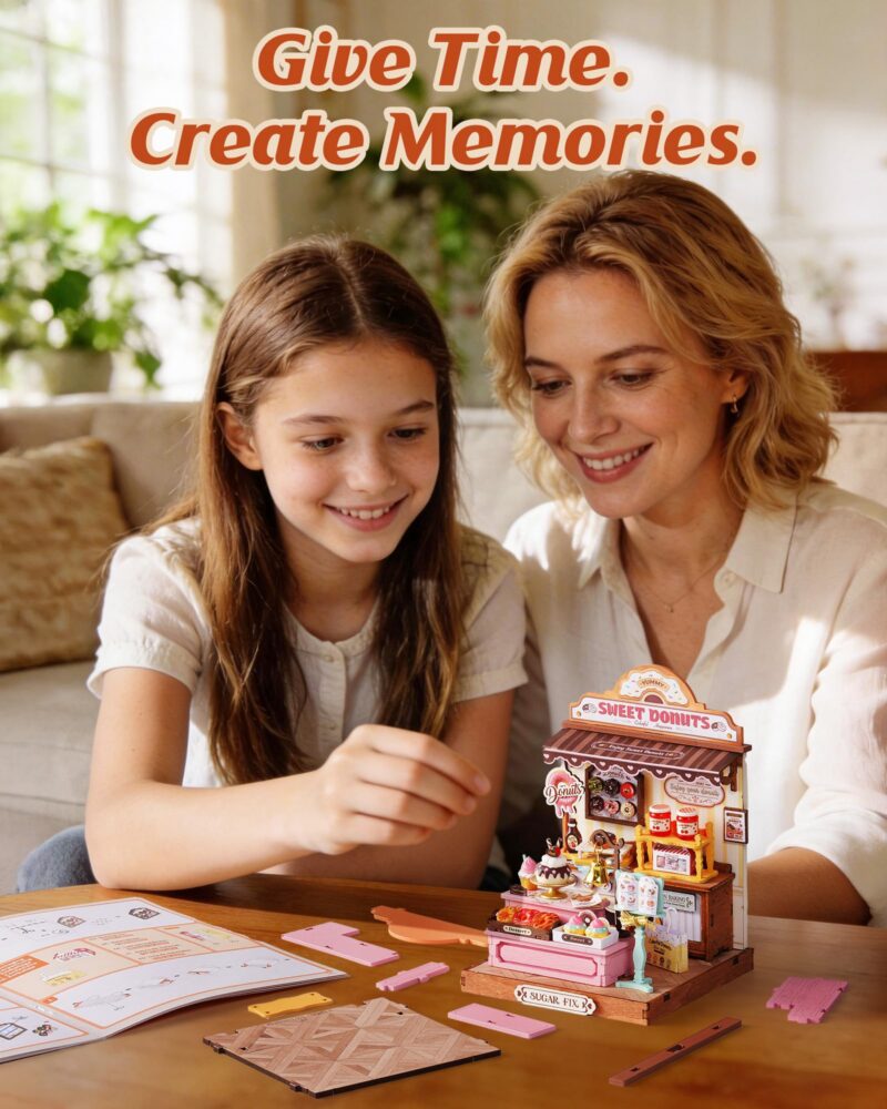 Rolife Sweetie's Donut Shop DIY Miniature Dollhouse Kit