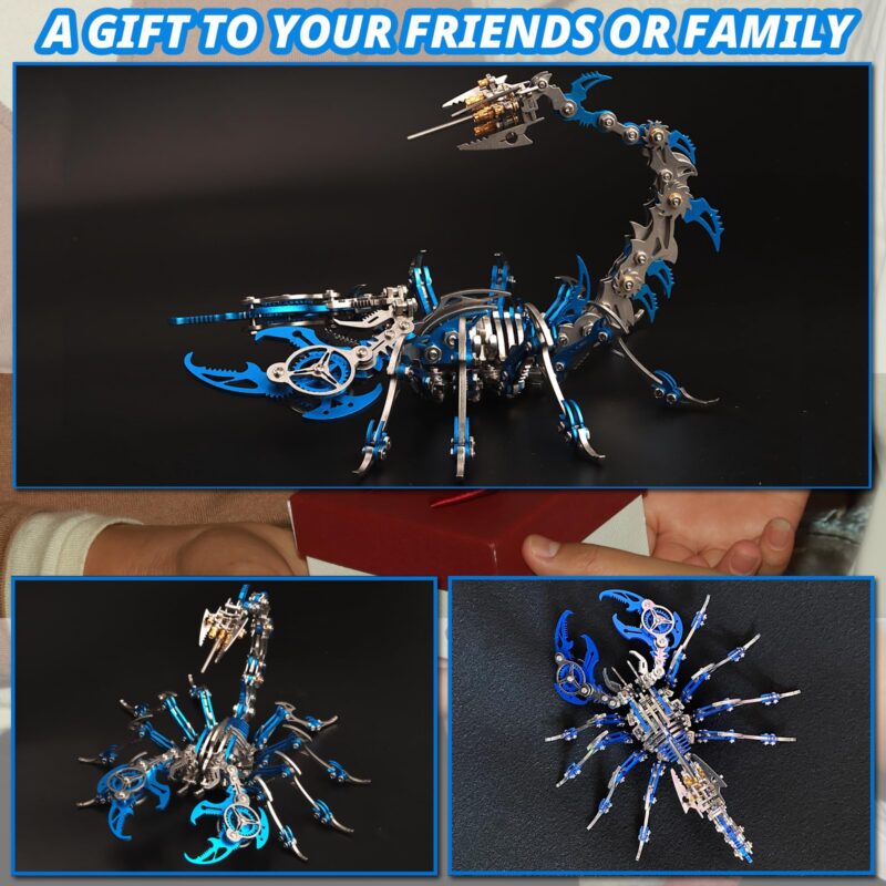 Yuezudpo Colorful Scorpion 3D Metal Model Kit