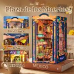 Cutebee Plaza de los Muertos DIY Book Nook Kit with LED