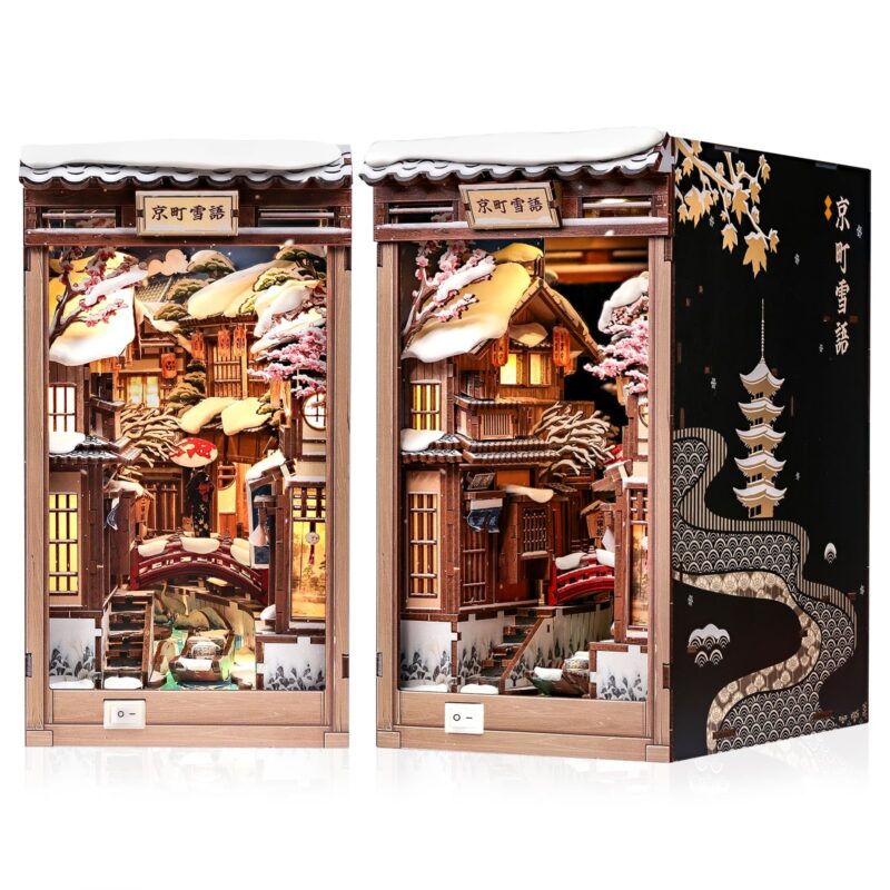 Cutebee Kyoto Snow Whisper DIY Book Nook Kit with LED Cutebee Kyoto Snow Whisper DIY Book Nook Kit with LED