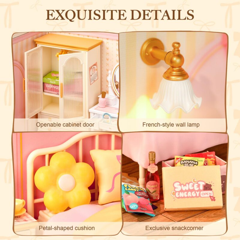 Robotime Tasty Cake Shop DIY Miniature House Kit with LED