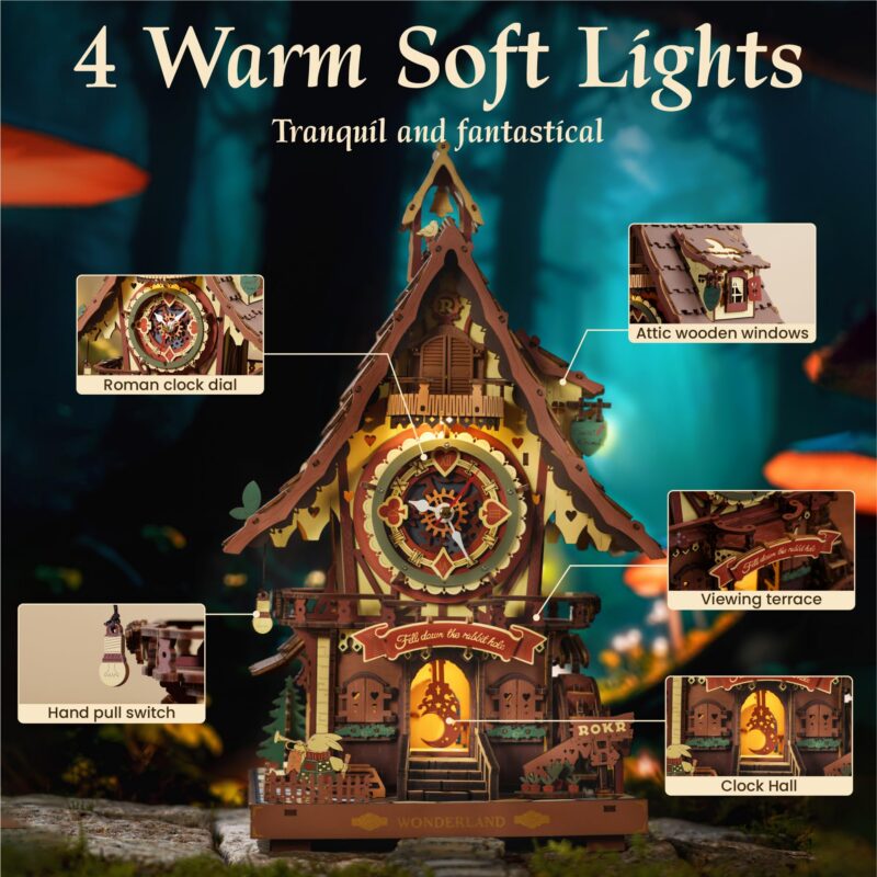 Rokr Cuckoo Clock 3D Wooden Puzzle