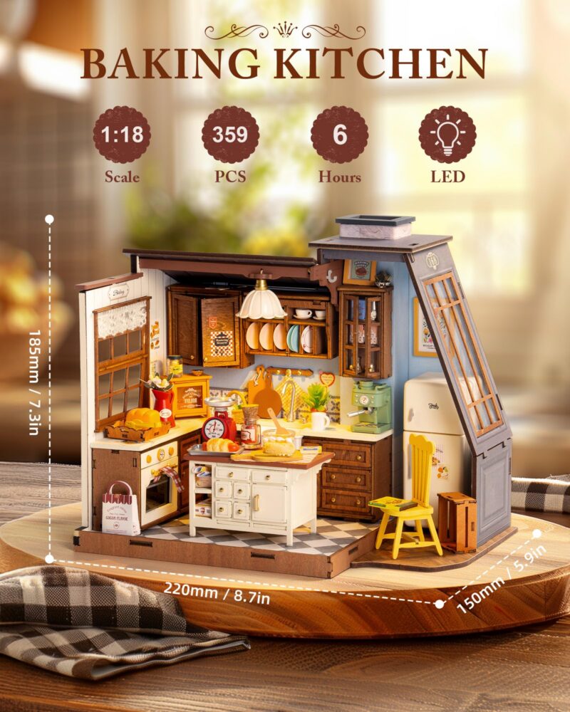 Rolife Baking Kitchen DIY Miniature House Kit (1:18)