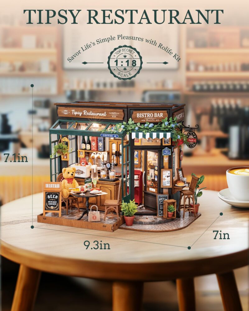 Rolife Tipsy Restaurant DIY Miniature House Kit