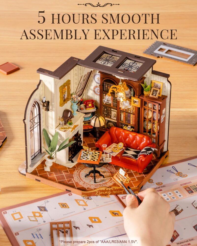 Rolife Catherine's Living Room DIY Miniature House Kit