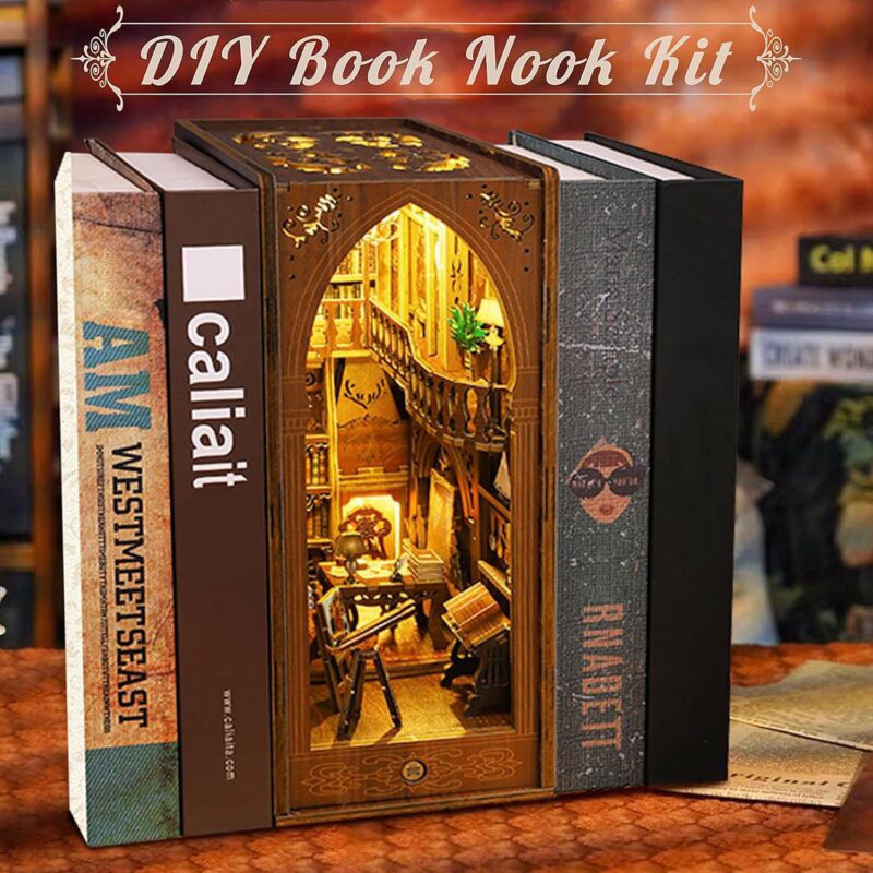 Criolpo Halloween DIY Book Nook Kit with LED