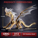 Longpin Mechanical Pterosaur 3D Metal Model Kit