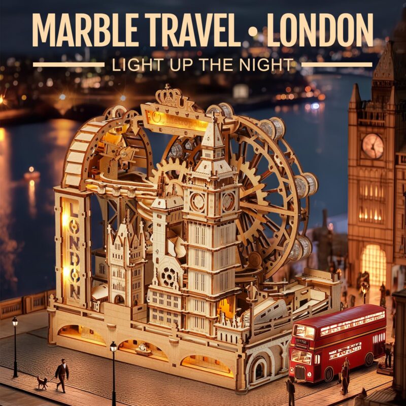 Rokr Marble Travel London 3D Wooden Puzzle (431 Pcs)