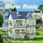 Flever Warm House DIY Dollhouse Kit with Furniture