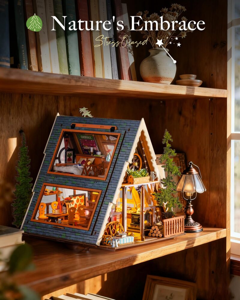 Rolife A-Frame Cabin DIY Miniature House Kit