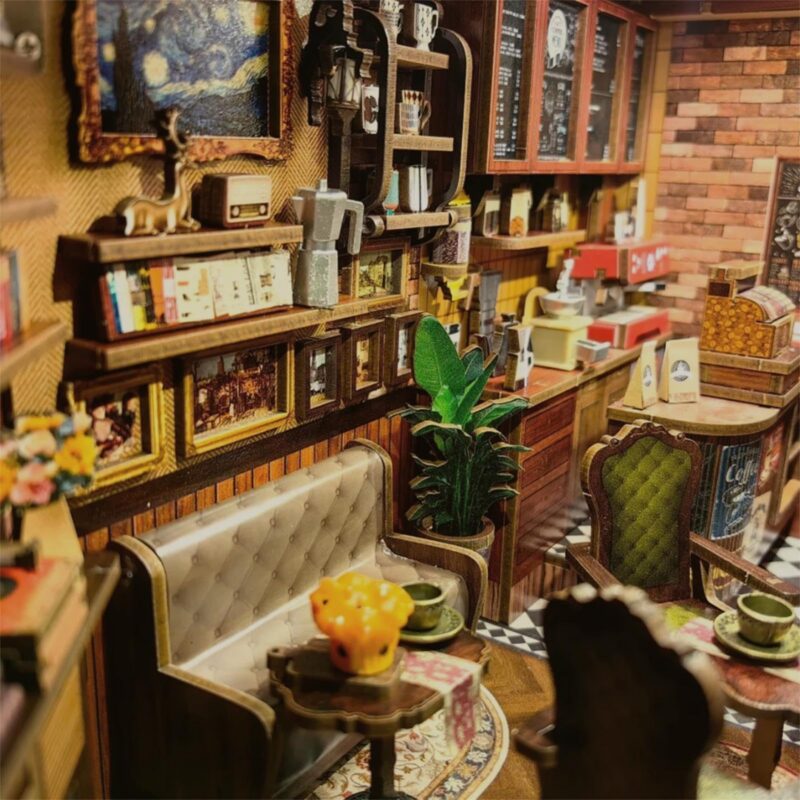 Cutebee Corner Coffee Shop DIY Book Nook Kit