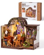 Robotime Magic Study DIY Miniature House Kit with LED