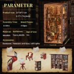 MiniCity Abbey Library DIY Book Nook Kit with LED