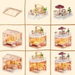 Robotime Tasty Cake Shop DIY Miniature House Kit with LED