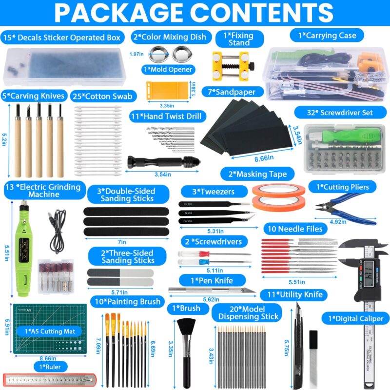 192-Piece Gundam Model Building Tool Kit