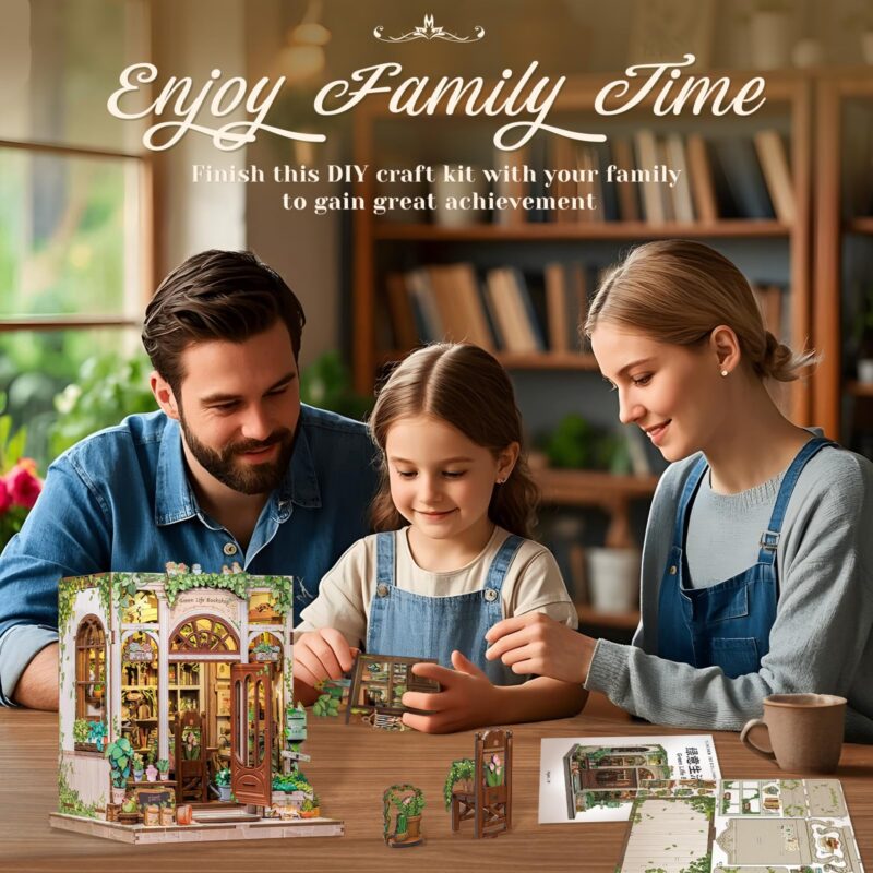 Cutebee Green Life Bookshop DIY Book Nook Kit